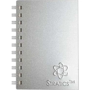 Alloyjournal (tm) - 4" X 6" Large Jotter Pad Journal Made Of Heavy Gauge Aluminum, 100 Sheets Paper