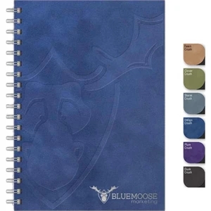 Crushjournal (tm) - 7" X 10" Large Journal With Velvety Felt Paperboard Front Cover And 100 Sheets Paper