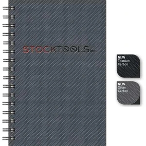 Carbonjournal (tm) - 5.5" X 8.5" Medium Journal With Textured Carbon Paperboard Front Cover