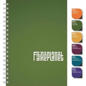 Shimmerjournal (tm) - 7" X 10" Large Journal With Satiny Shimmer Paperboard Front Cover, 100 Sheets Paper