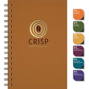 Shimmerjournal (tm) - 5.5" X 8.5" Medium Journal With Satiny Shimmer Paperboard Front Cover, 100 Sheets