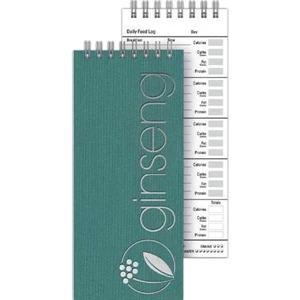 Healthjournal (tm) - 3" X 7" Small Practical Journal For Health Junkies On The Go Include 70 Sheets Paper