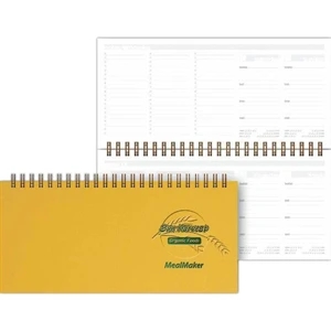 Healthplanner (tm) Mealplanner - 8.5" X 4" Horizontal Planner. 50 Sheets Medical Or Meal-planning, Non-dated Filler