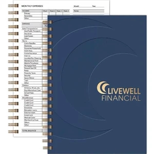 Financejournal (tm) - 7" X 10" Journal With 12-month Non-dated Section And Monthly Budget Tracker