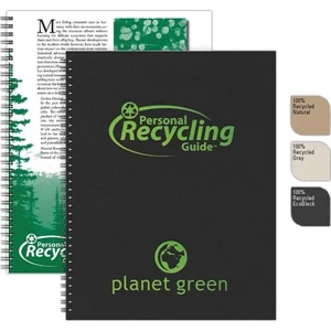 Recycletips (tm) - 8.5" X 11" Large Recycling Guide Made With Recycled Components, 50 Sheets Eco-filler