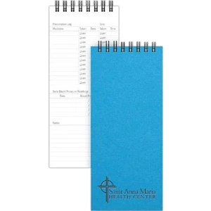 Bizbooks (tm) Medicaltracker - 3" X 7" Medical Notebook. 70 Sheets Pre-designed Paper