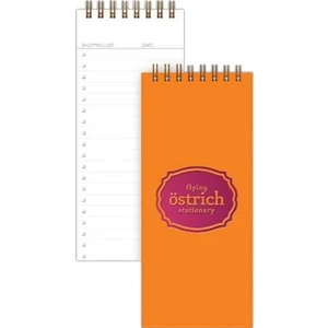 Bizbooks (tm) Shoppinglist Jotter - 3" X 7" Notebook For Your Shopping Needs. 70 Sheets Pre-designed Paper