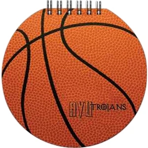 Sportspad - Basketball-themed Textured Notepad. 60 Sheets Of Blank Paper. 5" X 5"