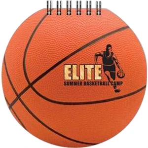 Sportspad - Basketball-themed Full Color Notepad. 60 Sheets Of Blank Paper. 5" X 5"