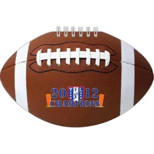 Sportspad - Football-themed Full Color Notepad. 60 Sheets Of Blank Paper. 7" X 4"
