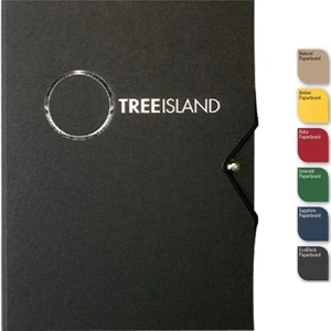 Ecopostwrap (tm) - 5" X 7" Refillable Recycled Wraparound Journal, Post And Elastic Closure, 100 Sheets
