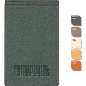 Soho (tm) - 4" X 6" Refillable Leather-bonded Jotter, Post Binding, 100 Sheets Blank Paper