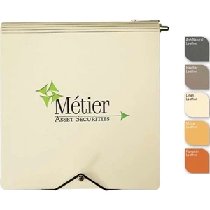 Soho (tm) - 7" X 7" Refillable Square Bonded Leather Journal, Pen, 100 Sheets Blank Paper