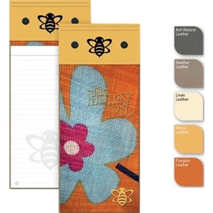 Soho (tm) - 4" X 9" Refillable Reporterpad Bonded Leather Journal, Pen, 100 Sheets Paper