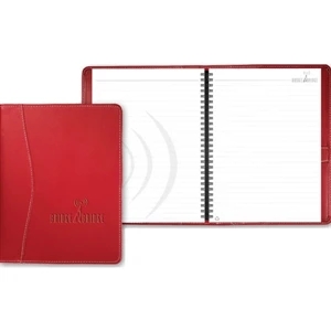Hampton (tm) - Elegant Refillable 70-sheet Journal, Stitched Ultrahyde Covers, Dual Lock Pen Loop