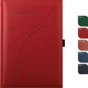 Pedovajournal (tm) - Large 7" X 9.75" Hardbound Journal, Debossed Pattern Cover, 125 Sheets Paper