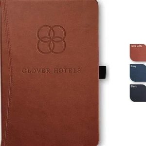 Pedovapocket (tm) - Pocket Journal, Faux Leather, Full-color Tip-in, 80 Sheets Paper. 5.5" X 8.5"