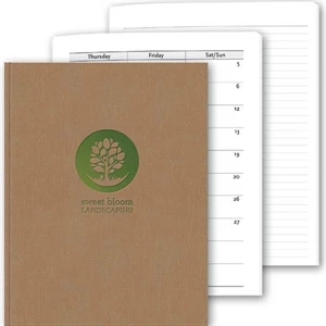 Perfectbook (tm) - 8.5" X 11" Perfect-bound, Textured Linen Planner & Journal