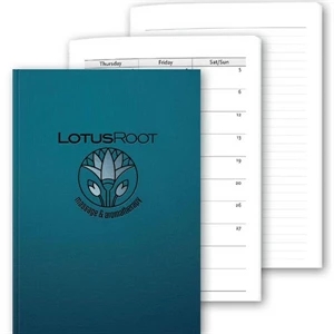 Perfectbook (tm) - 7" X 10" Perfect-bound, Textured Linen Planner & Journal