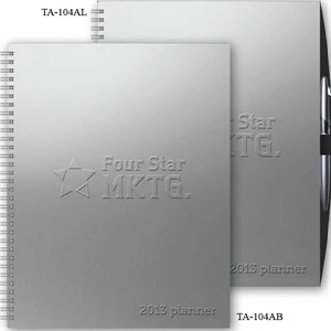 The Analyst (tm) - 8.5" X 11" Alloy Front/chip Back Analyst (tm) Vertical Monthly Planner