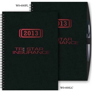 Weeklyorganizer (tm) - 7" X 10" Leather With Penport & Pen Weekly Appointment/scheduling Planner