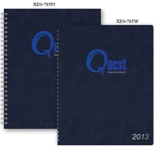 X Eoplanner (tm) - 7" X 8.75" Leatherette Wrap Around Wire-bound Weekly Planner