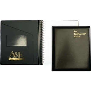 Leatherwrap Planner (tm) - 7" X 8.75" Refillable Weekly Planner, Expanded Vinyl Padfolio, Inner Pocket