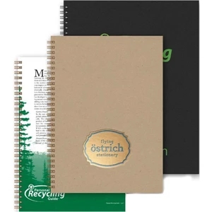 7" X 10" Weekly Organizer With A Guide To Recyclong. 100% Recycled Paperboard Covers