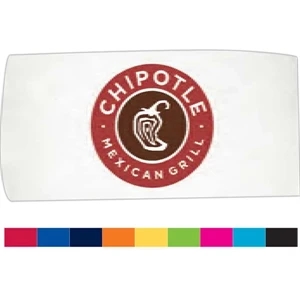 Blank Color Towel - Basic Weight 100% Cotton Terry Beach Towel, With Dobby End Hem Borders