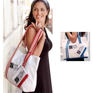Marina Bag (tm) - Silkscreen - Large Bag - Canvas Travel Bag And Coordinating Accessory Bag