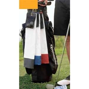Ultimate Golf Towel Ii (tm) - Blank - Golf Towel, Durable Turkish Cotton Velour With Ditty Bag And Carabiner Clip