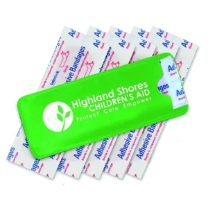 Bandage Mate - Vinyl Protective Sleeve With 5 Latex Free Fabric Bandages