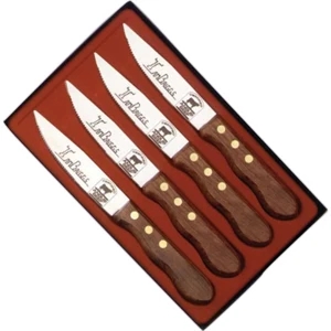 Set Of 4 Jumbo Stainless Steak Knives, Packed In An Attractive Gift Box