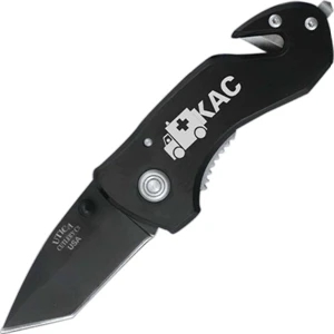 Compact Rescue Knife With Easy Brake, Glass Breaker Tip At End Of Handle