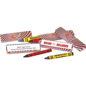 Chunky Rainbow - Two Chunky Rainbow Crayons Per Box; Pastel And Primary Colors. Imprinted