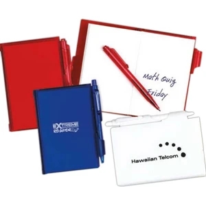 Jot-it-down - Pad With Pen. Plastic Folder With An Attached Unlined Pad. Matching Pen. Imprinted