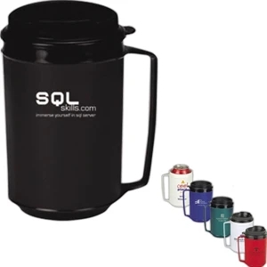 Classic - Twelve Ounce Double Wall Plus Foam Insulated Mug With Spill Resistant Lid