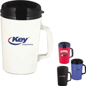 Classic - Double Wall Plus Foam Insulated 34 Oz. Mug With Drink-thru Lid And Ergonomic Handle