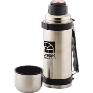 Magnum - Brushed Stainless Steel Vacuum Insulated 1 Liter Bottle, 12.125" Tall