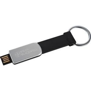 Tagalong - 4gb - Abs Plastic Flash Drive Featuring A Rubber Attachment With Metal Key Ring