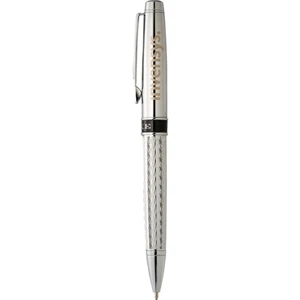 Luxe (tm) Renegade (r) - Ballpoint Pen Made Of Brass With Intricate Diamond Etched Pattern