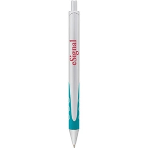 Scripto (r) Orbit (tm) - Ballpoint Pen With Silver Barrel Made Of Abs Plastic With Circles On Lower Barrel