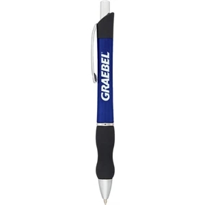 Scripto (r) - Abs Ballpoint Pen With Metallic High-gloss Barrel With Ultra-curvaceous Rubber Grip