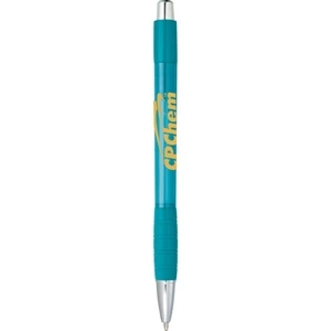 Phantom (tm) - Abs Ballpoint Pen With Translucent Colored Barrel With Monochromatic Plastic Clip