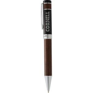 Balmain (r) Bastille - Ballpoint Pen Made Of Brass With Matte Black Barrel With Faux Wood Detailing
