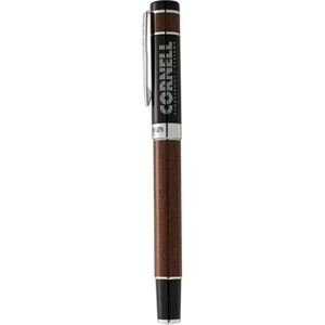 Balmain (r) Bastille - Roller Ball Pen Made Of Brass With Matte Black Barrel With Faux Wood Detailing