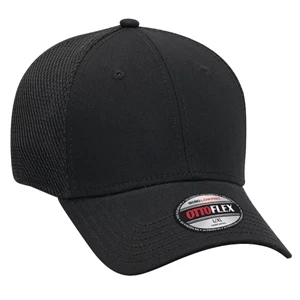 Cotton Twill Cap, Stretchable Polyester Air Mesh Back Low Profile Pro Style. Blank
