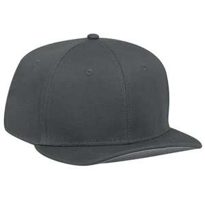 Six Panel Cotton Twill Flat To Flip Visor Snapback Pro Style Solid Color Cap. Blank