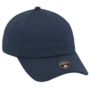Polyester Cool Mesh Six Panel Low Profile Pro Style Solid Color Cap. Blank