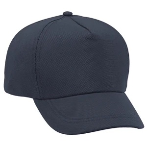 Non-woven Polypropylene Five Panel Pro Style Cap With Buckram Flap. Blank